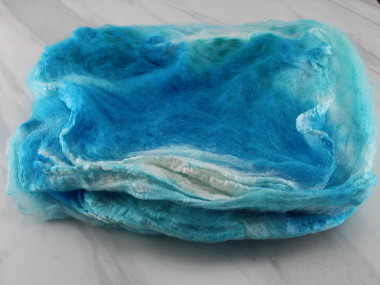 HAND-DYED SILK HANKIES/MAWATA - Colorway #16 - Purple Lamb