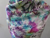 LAKE COMO Hand-Dyed Silk Scarf - 35 x 35 inch square