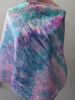 SPRING BREEZE Hand-Dyed Silk Scarf - 35 x 35 inch square