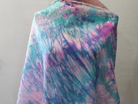 SPRING BREEZE Hand-Dyed Silk Scarf - 35 x 35 inch square