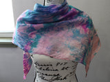 SPRING BREEZE Hand-Dyed Silk Scarf - 35 x 35 inch square