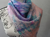 SPRING BREEZE Hand-Dyed Silk Scarf - 35 x 35 inch square