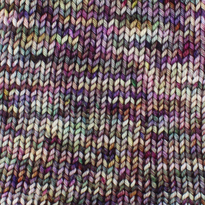 SMITTEN on Sparkly Merino Sock Yarn - Indie-Dyed Yarn - Purple Lamb