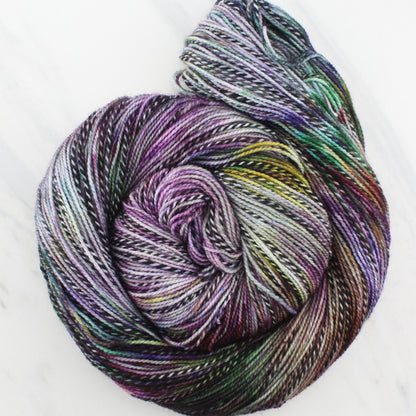 SMITTEN on Stained Glass Sock - Indie-Dyed Yarn - Purple Lamb