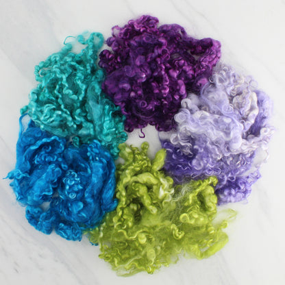 SPARKLE AND LOCKS - Kid Mohair Locks, Angelina, and Sari Silk