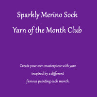 Monthly Sparkly Merino Sock Yarn Club - Inspired by Famous Paintings