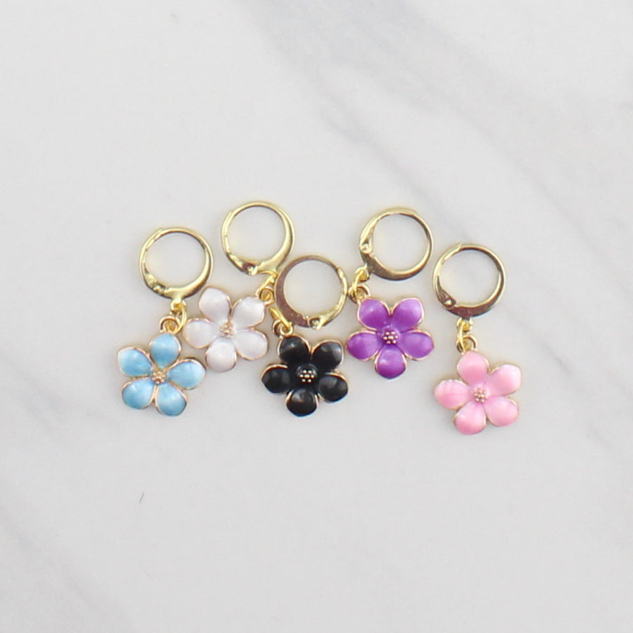 FLOWER STITCH MARKER SETS FOR KNITTING AND CROCHET