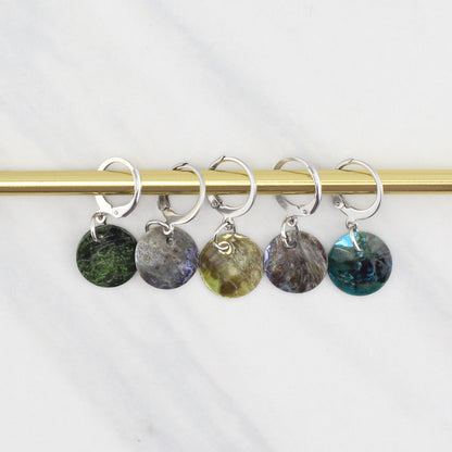 SHELL STITCH MARKER SETS FOR KNITTING AND CROCHET