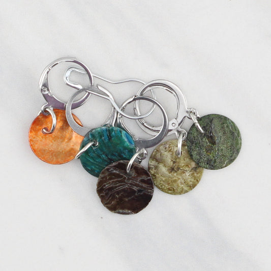 SHELL STITCH MARKER SETS FOR KNITTING AND CROCHET