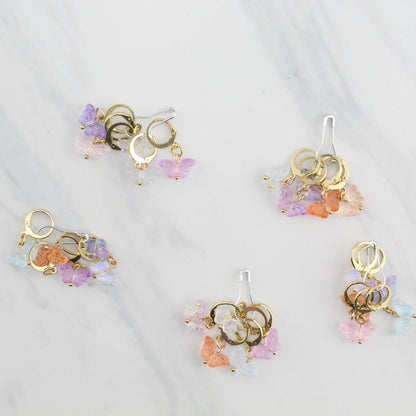 BUTTERFLY STITCH MARKER SETS FOR KNITTING AND CROCHET