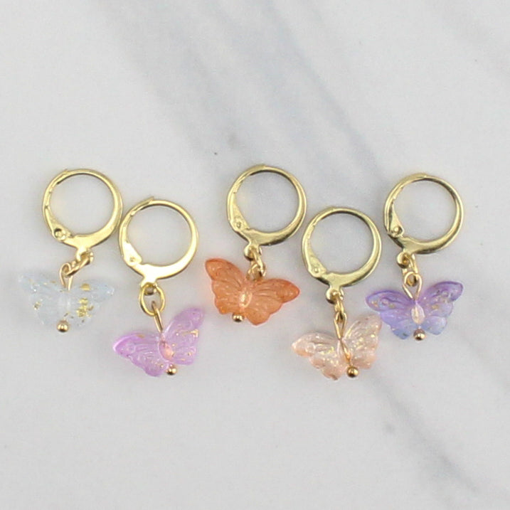 BUTTERFLY STITCH MARKER SETS FOR KNITTING AND CROCHET