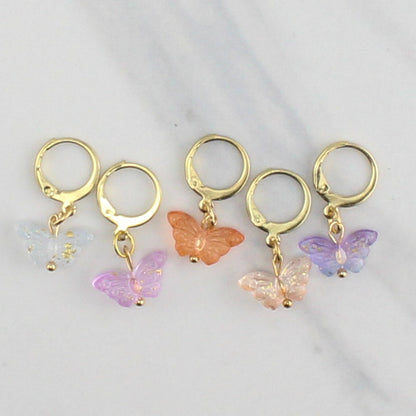 BUTTERFLY STITCH MARKER SETS FOR KNITTING AND CROCHET