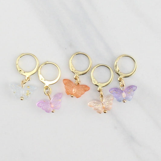 BUTTERFLY STITCH MARKER SETS FOR KNITTING AND CROCHET