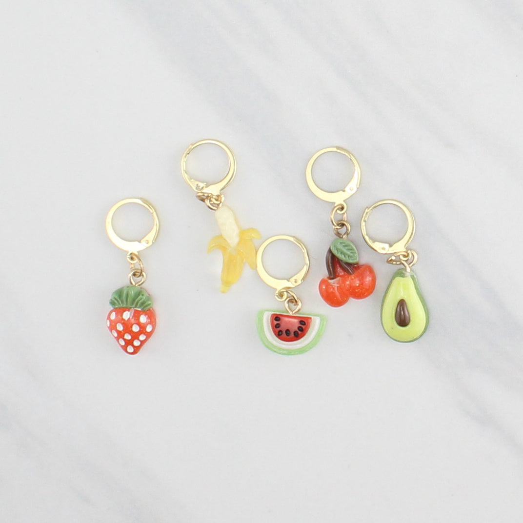 FRUIT STITCH MARKER SETS FOR KNITTING AND CROCHET