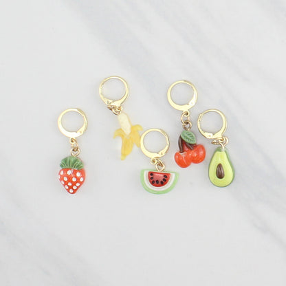 FRUIT STITCH MARKER SETS FOR KNITTING AND CROCHET