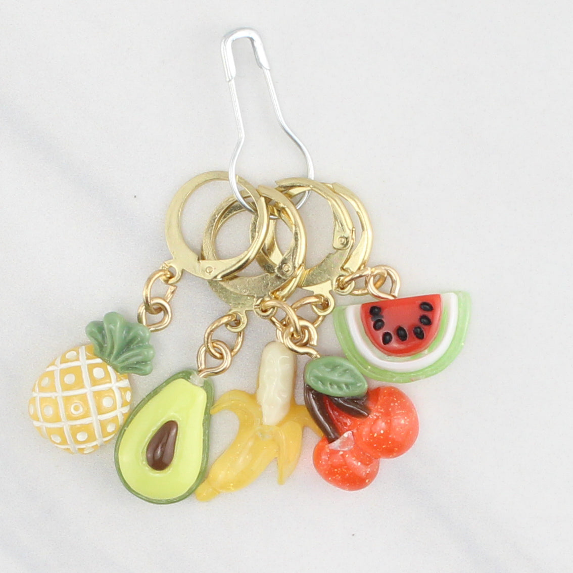 FRUIT STITCH MARKER SETS FOR KNITTING AND CROCHET