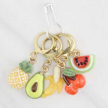 FRUIT STITCH MARKER SETS FOR KNITTING AND CROCHET