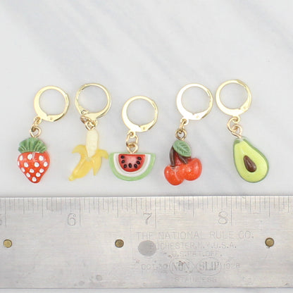 FRUIT STITCH MARKER SETS FOR KNITTING AND CROCHET