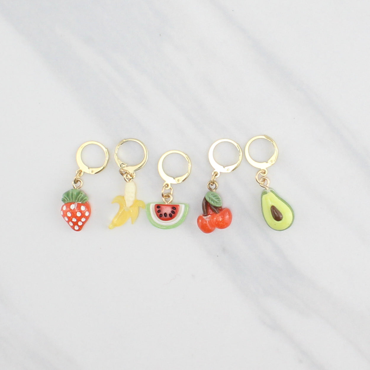 FRUIT STITCH MARKER SETS FOR KNITTING AND CROCHET