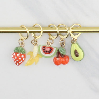 FRUIT STITCH MARKER SETS FOR KNITTING AND CROCHET