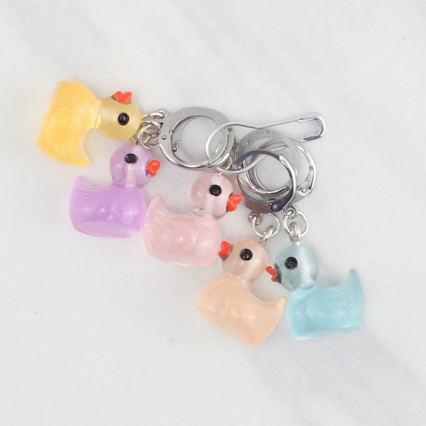 FIVE LITTLE DUCKS STITCH MARKER SETS FOR KNITTING AND CROCHET