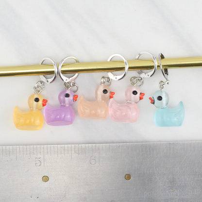 FIVE LITTLE DUCKS STITCH MARKER SETS FOR KNITTING AND CROCHET