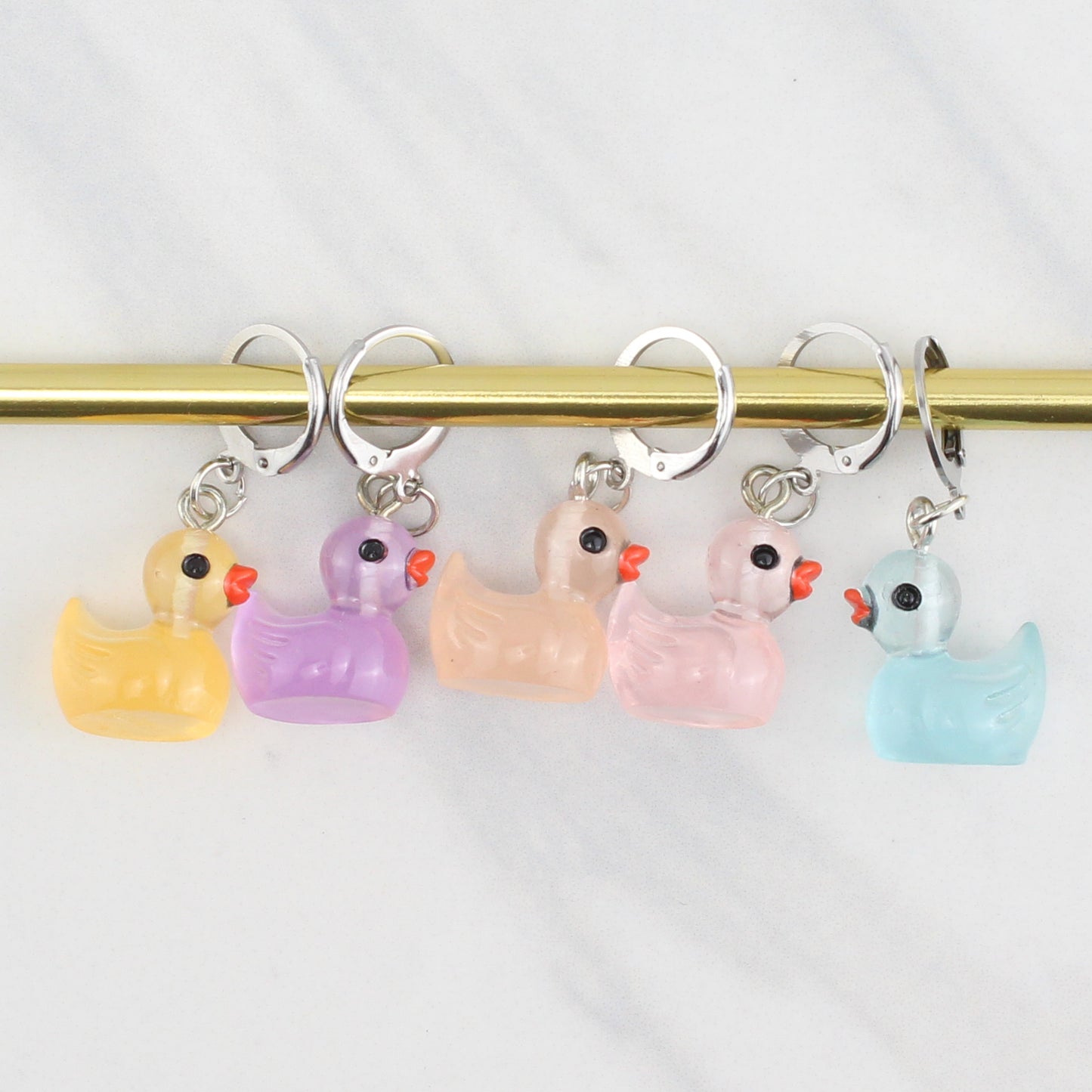 FIVE LITTLE DUCKS STITCH MARKER SETS FOR KNITTING AND CROCHET