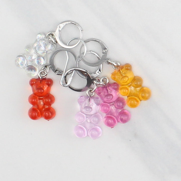 GUMMY BEAR STITCH MARKER SETS FOR KNITTING AND CROCHET