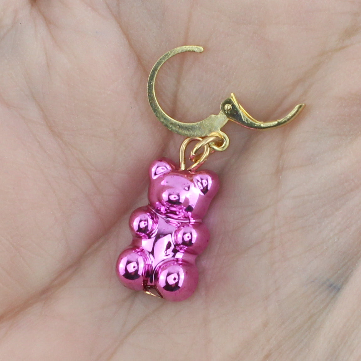 METALLIC GUMMY BEAR STITCH MARKER SETS FOR KNITTING AND CROCHET