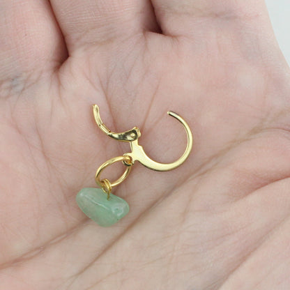 POLISHED STONE STITCH MARKER SETS FOR KNITTING AND CROCHET