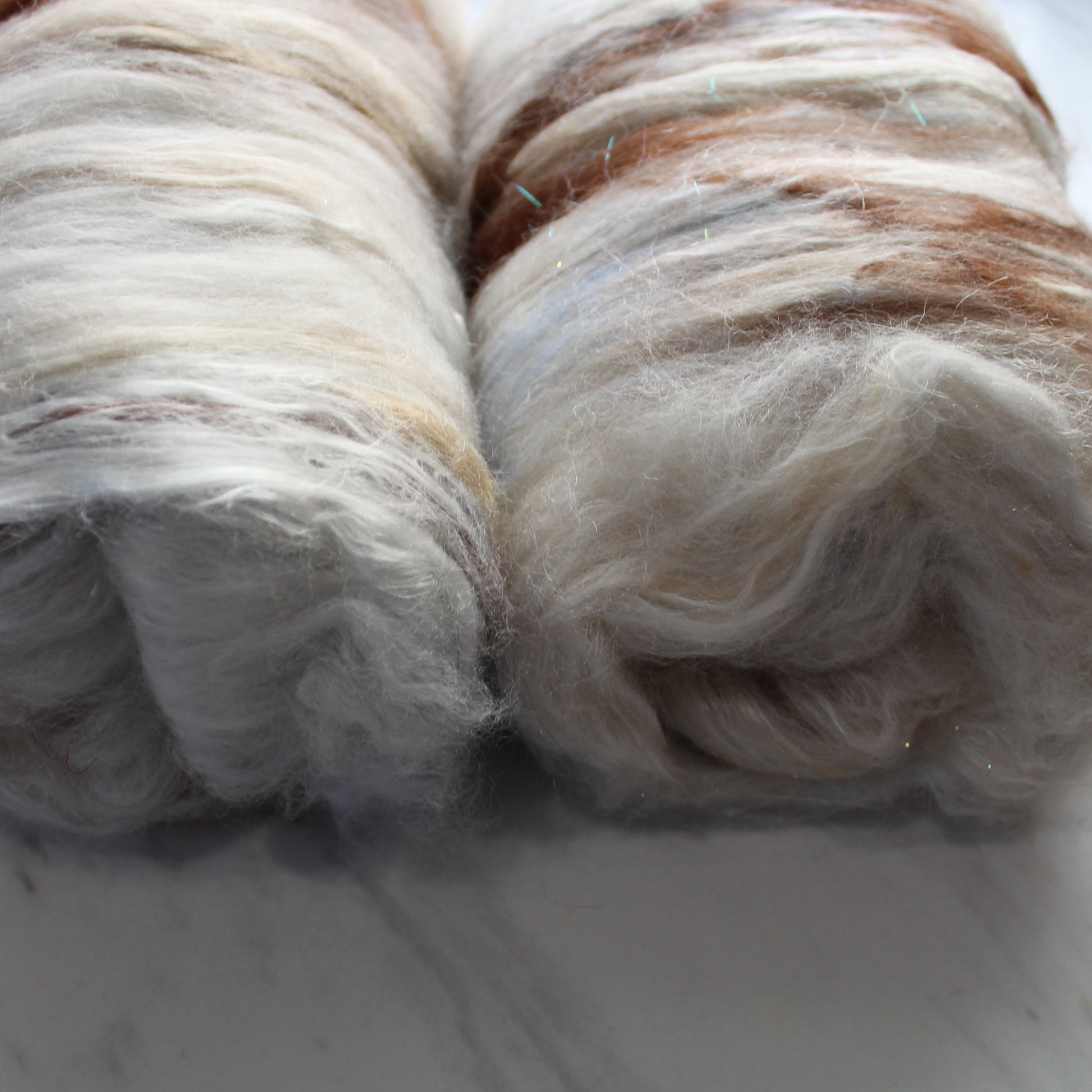 STOPPING BY WOODS ON A SNOWY EVENING Art Batts to Spin and Felt - Purple Lamb