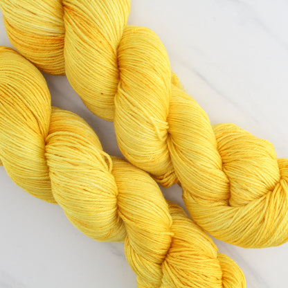 SUNFLOWER Indie-Dyed Yarn on So Silky Fingering