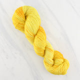SUNFLOWER Hand-Dyed Yarn on Sparkly Merino Sock in Solidarity with Ukraine