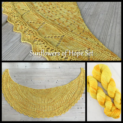 SUNFLOWER OF HOPE YARN SET - Dyed to Order