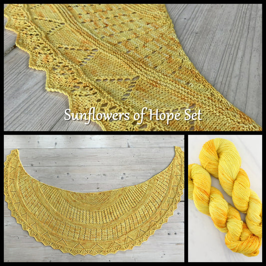 SUNFLOWER OF HOPE YARN SET - Dyed to Order
