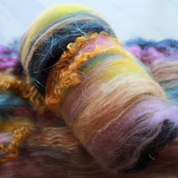 SUNKEN TREASURE Textural Spinning and Felting Batts with Camel Down and Teeswater Locks