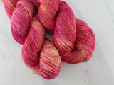SUNRISE, SUNSET Indie-Dyed Yarn on Feather Sock