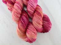 SUNRISE, SUNSET Hand-Dyed Yarn on Sock Perfection