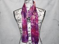 SUNSET AT SEA Hand-Dyed Silk Scarf - 8 x 72 inches