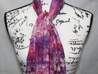 SUNSET AT SEA Hand-Dyed Silk Scarf - 8 x 72 inches