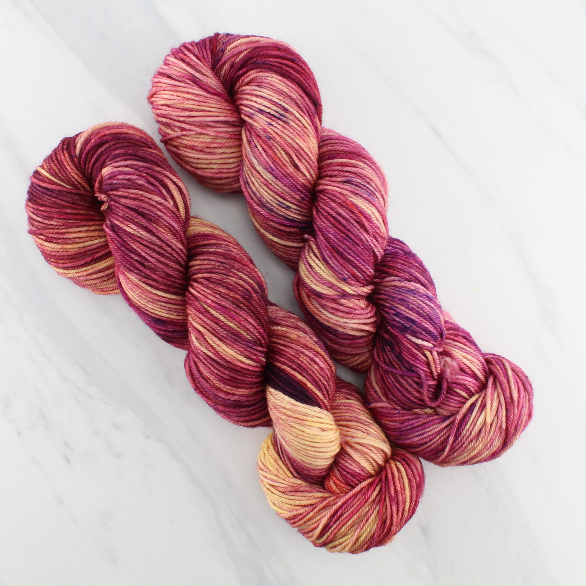 SUNSET AT SEA on Squoosh DK - Indie-Dyed Yarn - Purple Lamb