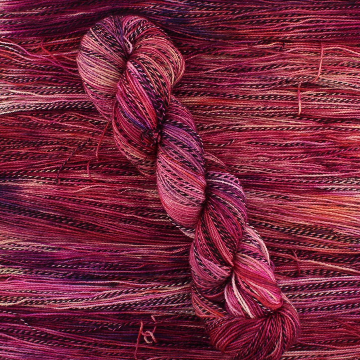 SUNSET AT SEA on Stained Glass Sock - Indie-Dyed Yarn - Purple Lamb
