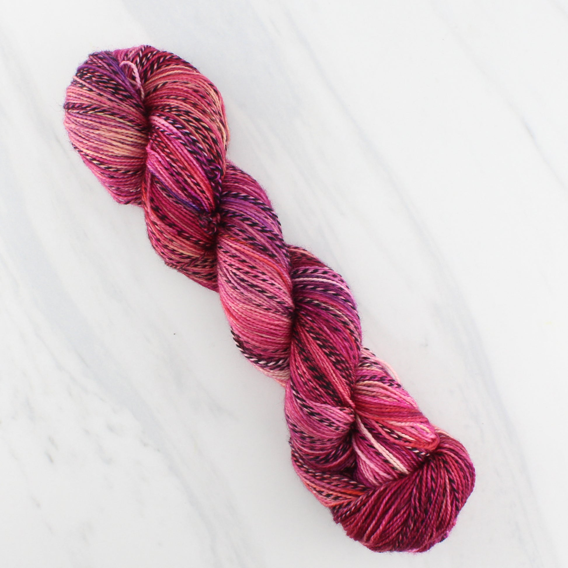 SUNSET AT SEA on Stained Glass Sock - Indie-Dyed Yarn - Purple Lamb