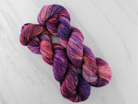 SUNSET AT SEA Hand-Dyed Yarn on Sparkly Merino Sock