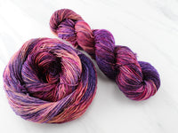 SUNSET AT SEA Hand-Dyed Yarn on Sparkly Merino Sock
