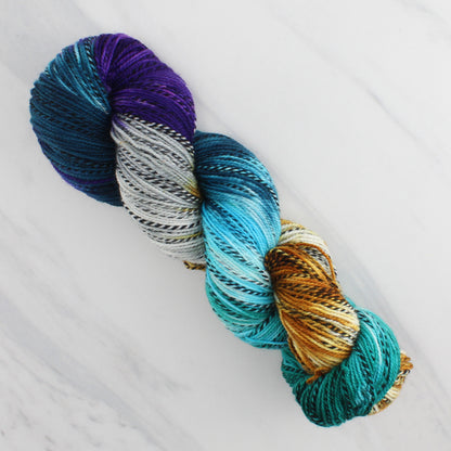 Odyssey Collection - TELEMACHUS Hand-Dyed on Stained Glass Fingering  - Block Variegated Colorway