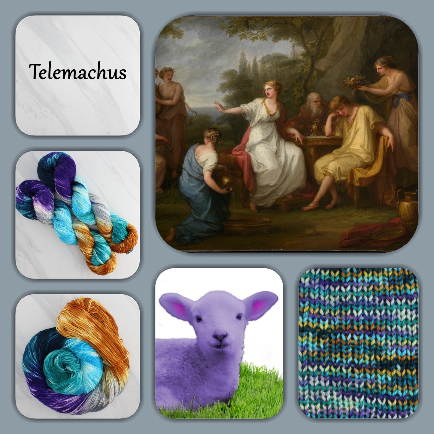 Odyssey Collection - TELEMACHUS - Yarn Dyed to Order - Block Variegated Colorway