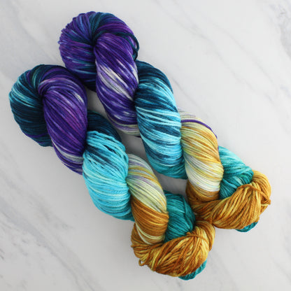 Odyssey Collection - TELEMACHUS Hand Dyed on Squoosh DK - Block Variegated Colorway