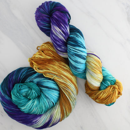 Odyssey Collection - TELEMACHUS Hand Dyed on Squoosh DK - Block Variegated Colorway