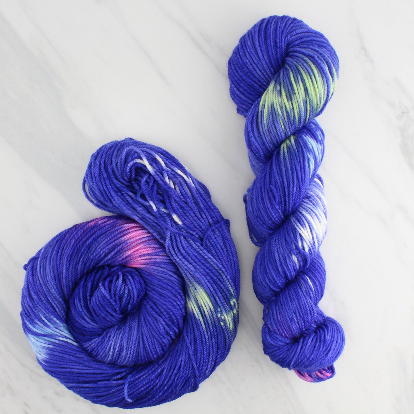 TEXAS BLUEBONNET Hand Dyed on Squoosh DK - Ikat Yarn